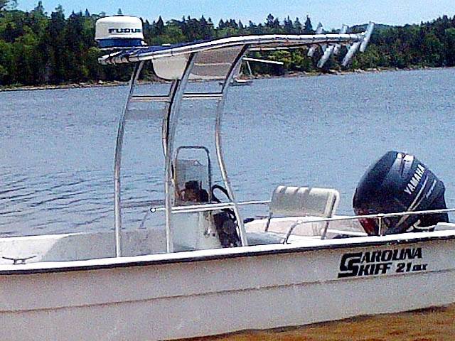 2004 Carolina Skiff 21 DLX with a SG300 boat t-top, photo 2 of 7