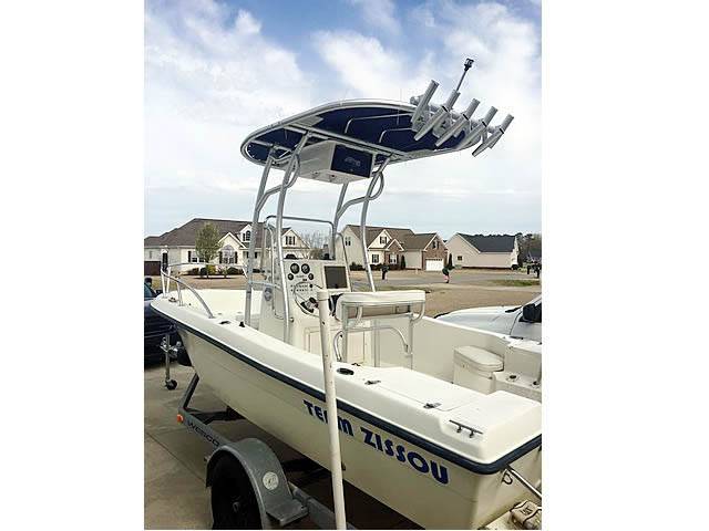 2005 Sea Boss 180cc with a SG600 boat t-top, photo 3 of 5