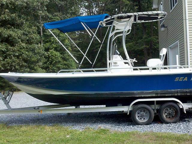 2006 Sea Pro SV 2100 with a SG600 boat t-top, photo 1 of 4