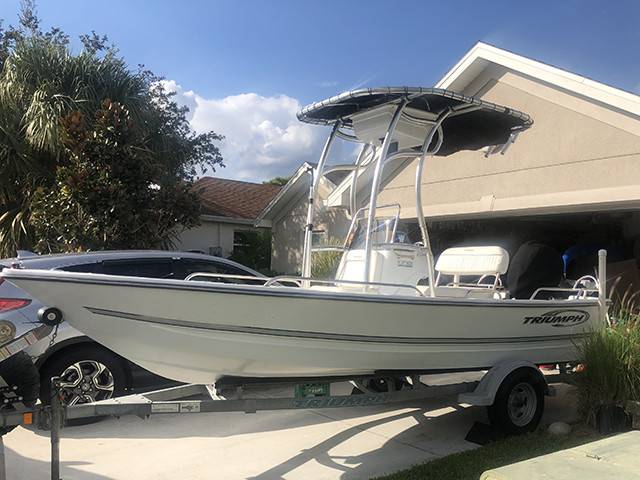 2006 Triumph 170cc with a SG600 boat t-top, photo 1 of 2