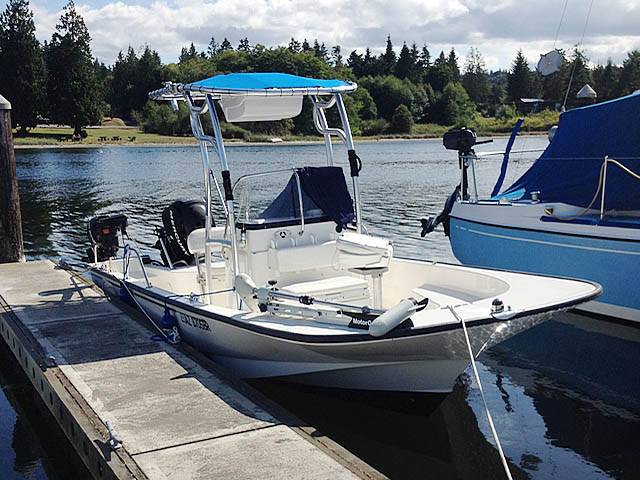2007 Boston Whaler Montauk 190 with a SG600 boat t-top, photo 1 of 2