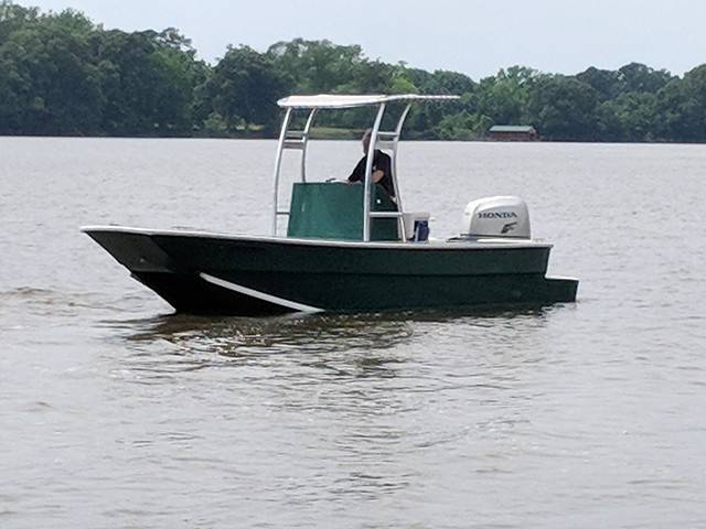 2007 Homemade Tunnel Hull with a SG300 boat t-top, photo 2 of 4