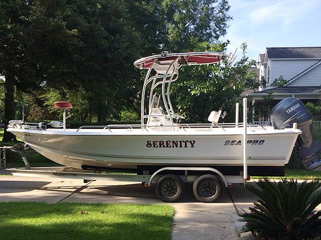 2007 Sea Pro 2100C with a SG600 boat t-top
