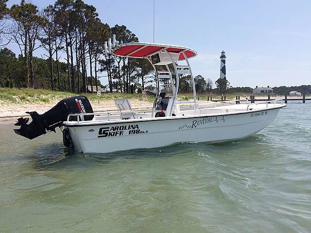 2008 Carolina Skiff with a SG300 boat t-top, photo 1 of 3