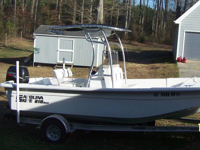 2009 Carolina Skiff DLV with a SG600 boat t-top, photo 2 of 2