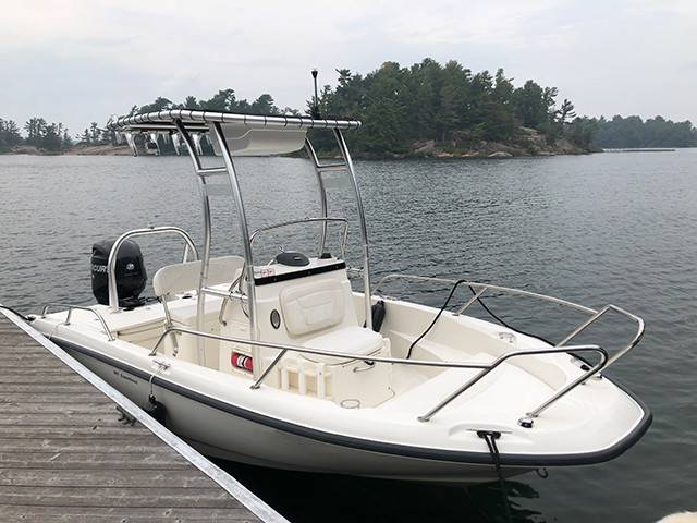 2011 Boston Whaler Dauntless 18' with a SG300 boat t-top, photo 1 of 3