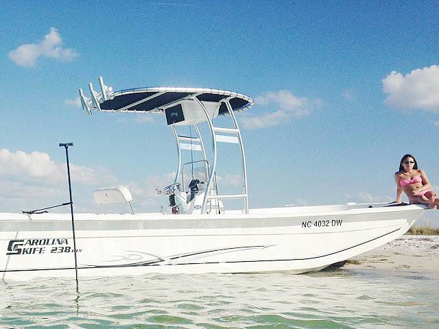 2012 Carolina Skiff 238DLV with a SG300 boat t-top, photo 3 of 10