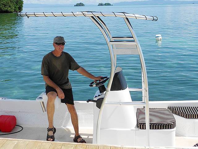 2013 Pacific Fiberglass Tovuto with a SG300 boat t-top, photo 2 of 4