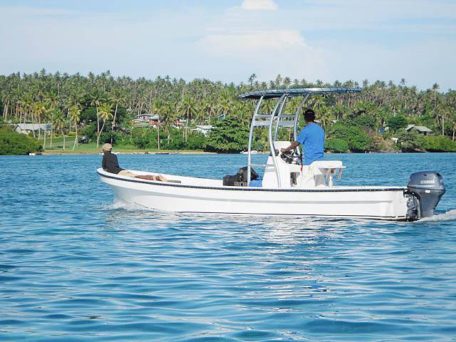 2013 Pacific Fiberglass Tovuto with a SG300 boat t-top, photo 3 of 4