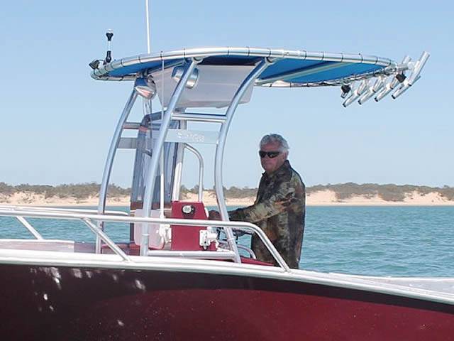 2014 BBB Marine Custom Plate Aluminium SF700 Console with a SG300 boat t-top, photo 3 of 6