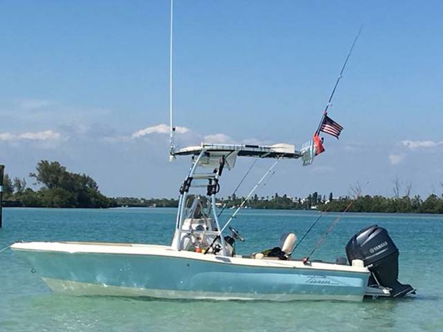 2014 Pioneer 180 Sportfish with a SG300 boat t-top, photo 1 of 7