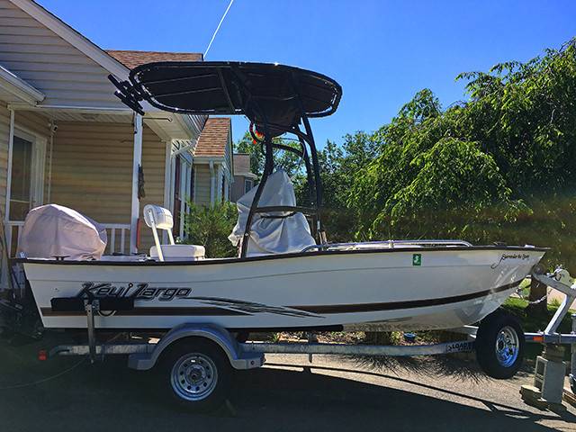 2016 Key Largo 160 with a SG600 boat t-top, photo 1 of 3