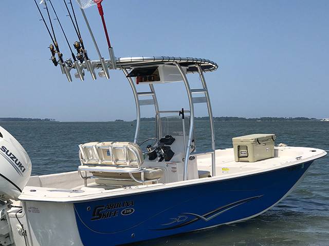 2017 Carolina Skiff 218 with a SG300 boat t-top, photo 2 of 3
