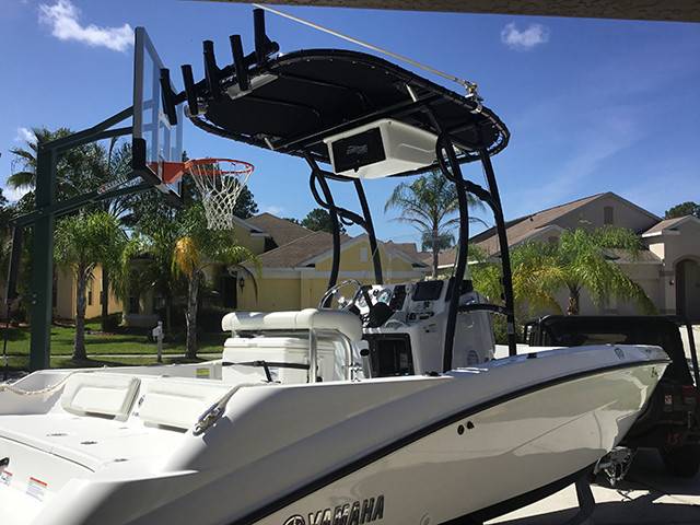 2017 Yamaha 190 FSH with a SG600 boat t-top, photo 1 of 2