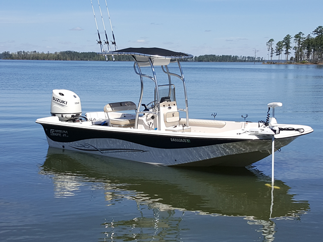 2020 Carolina Skiff LS 21 with a SG600 boat t-top, photo 1 of 8