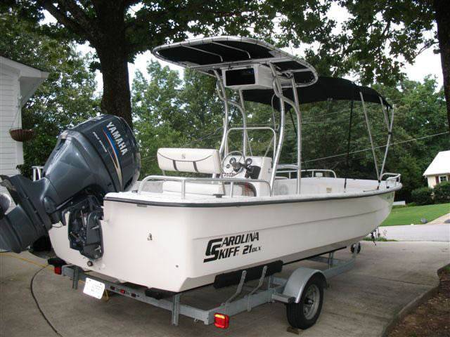 Carolina Skiff with a SG600 boat t-top, photo 2 of 3