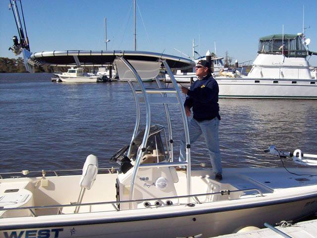 Key West with a SG300 boat t-top, photo 1 of 2