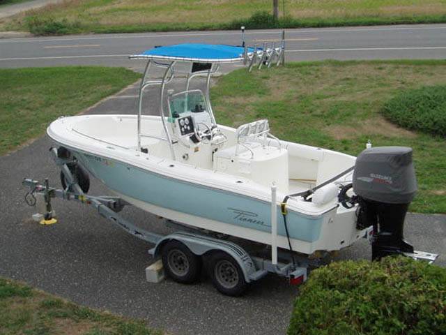Pioneer with a SG600 boat t-top, photo 1 of 6
