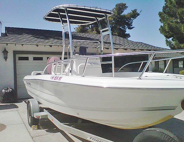 Sea Pro with a SG300 boat t-top, photo 1 of 5
