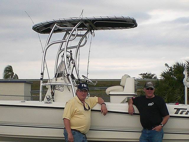 Triton with a SG600 boat t-top, photo 1 of 2