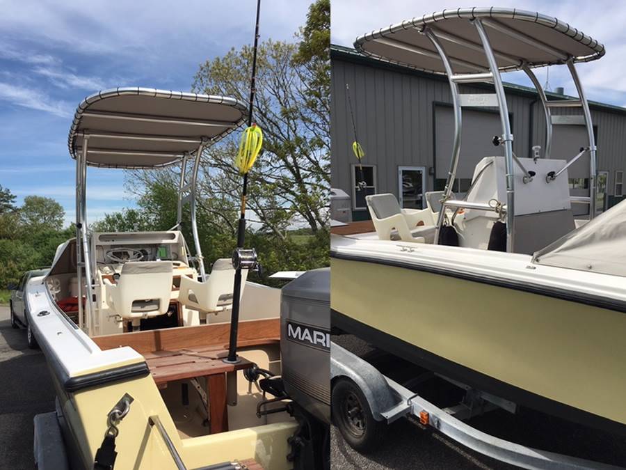 1971 22' Mako with a SG300 boat t-top, photo 3 of 3