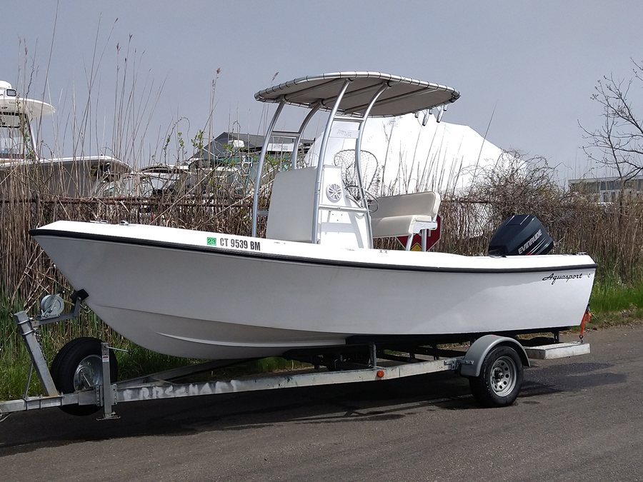 1977 Aquasport 19-6 with a SG300 boat t-top, photo 1 of 2