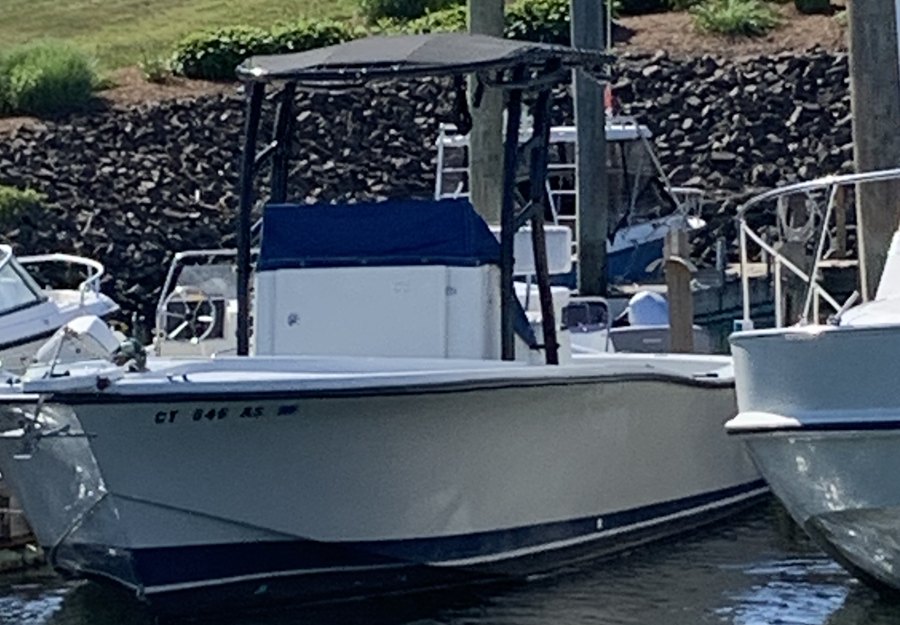1986 Rampage Center Console with a SG900 boat t-top, photo 3 of 7