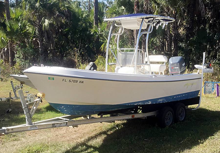 1991 Aquasport 19-6 with a SG600 boat t-top, photo 2 of 3