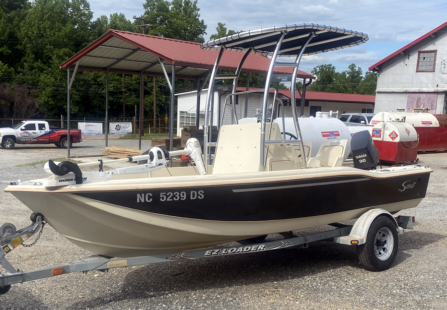 1993 Scout SF 172 with a SG300 boat t-top, photo 2 of 3