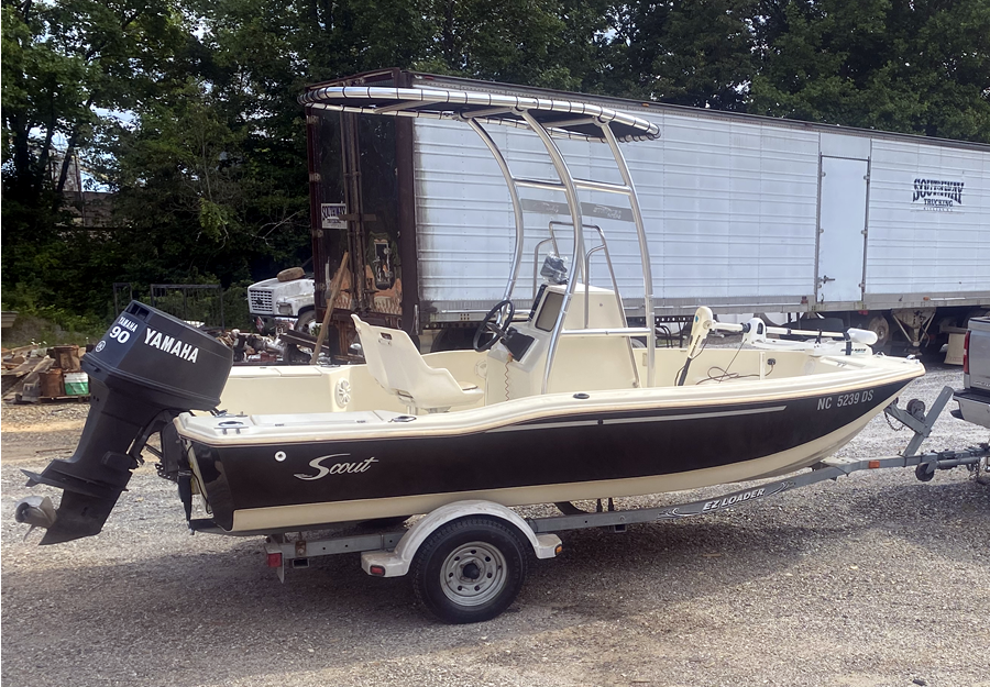1993 Scout SF 172 with a SG300 boat t-top, photo 3 of 3
