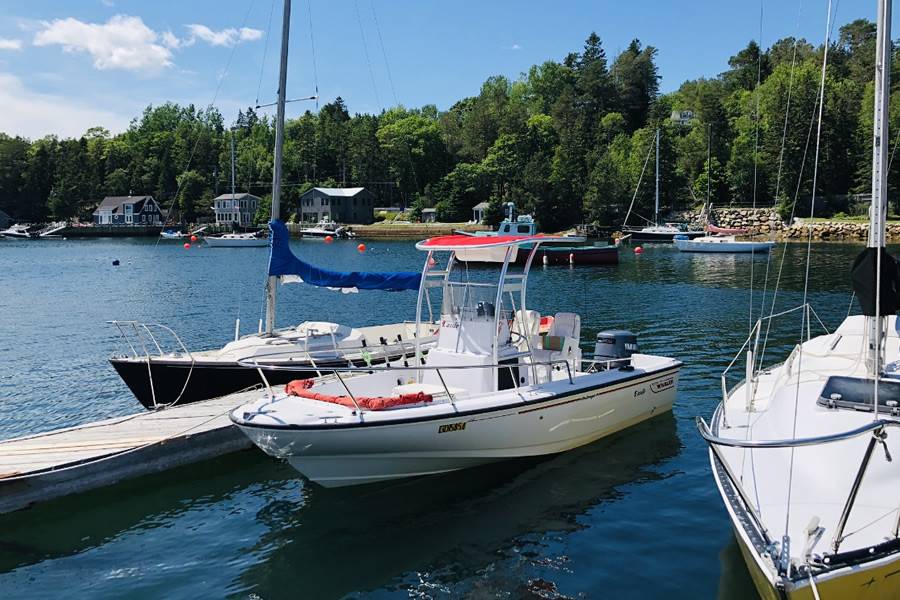 1996 Boston Whaler Outrage 19 with a SG300 boat t-top, photo 2 of 2