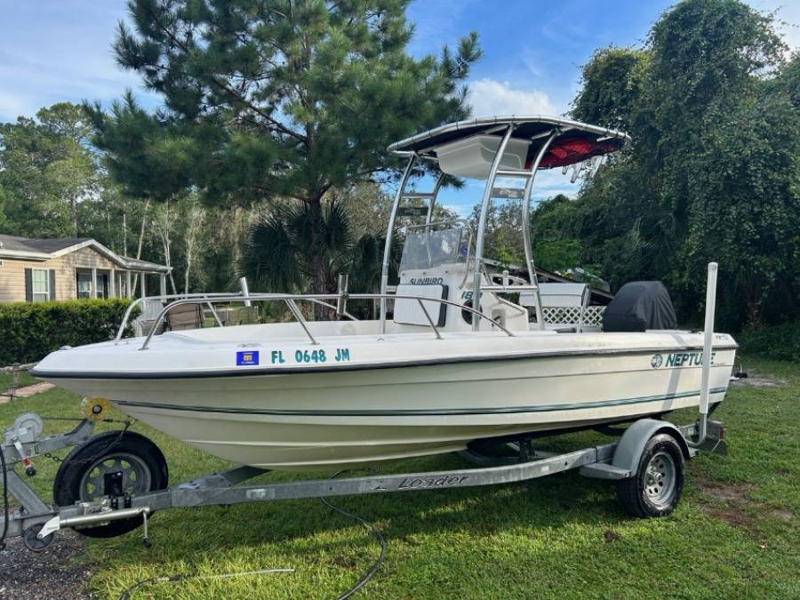 1996 SunBird Neptune 180cc with a SG300 boat t-top, photo 2 of 2