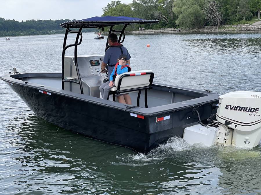 1998 Custom Hull Keel with a SG600 boat t-top, photo 2 of 5