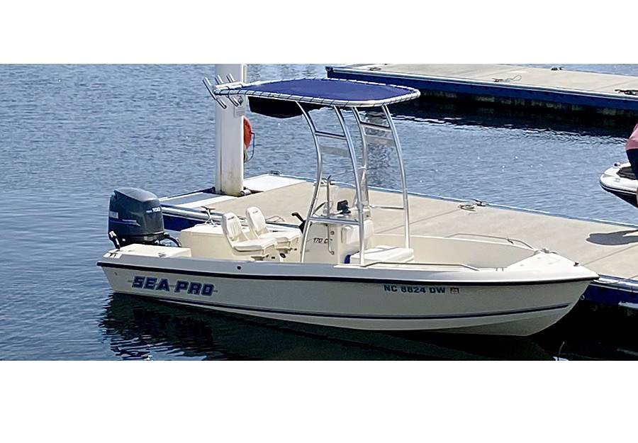2000 Sea Pro 170cc with a SG300 boat t-top, photo 2 of 5