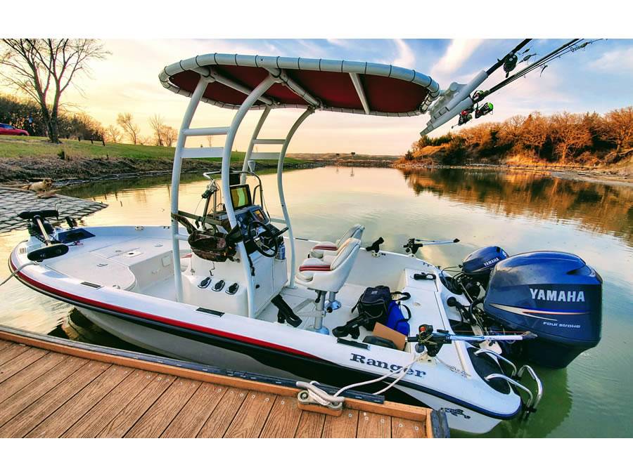 2002 Ranger 175 Sportfisherman with a SG300 boat t-top, photo 1 of 2