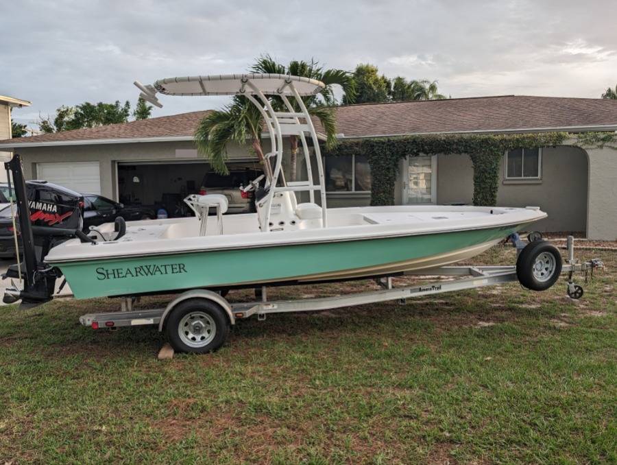 2004 Shearwater 2000z with a SG300 boat t-top, photo 1 of 6