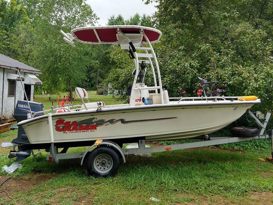 2005 Carolina Skiff Sea Chaser with a SG300 boat t-top, photo 2 of 6