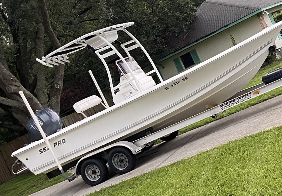 2005 Sea Pro with a SG300 boat t-top, photo 2 of 3