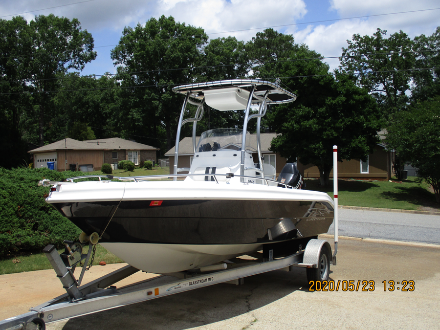 2013 Glasstream 192 center console with a SG600 boat t-top, photo 1 of 4