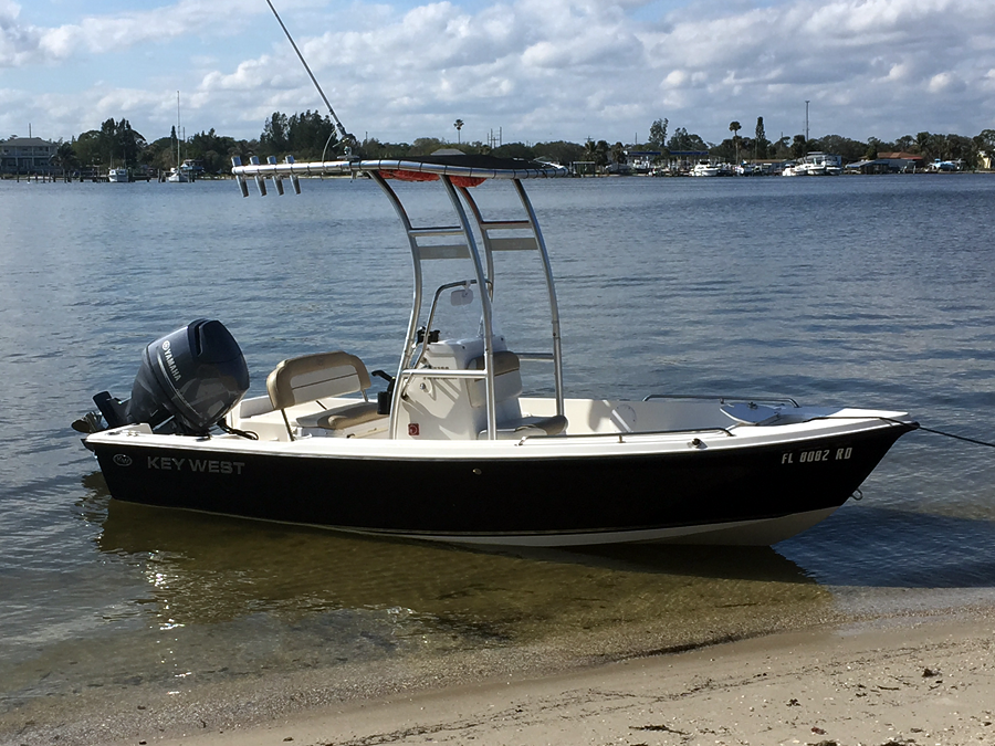 2016 Key West 1720 CC with a SG300 boat t-top, photo 2 of 3