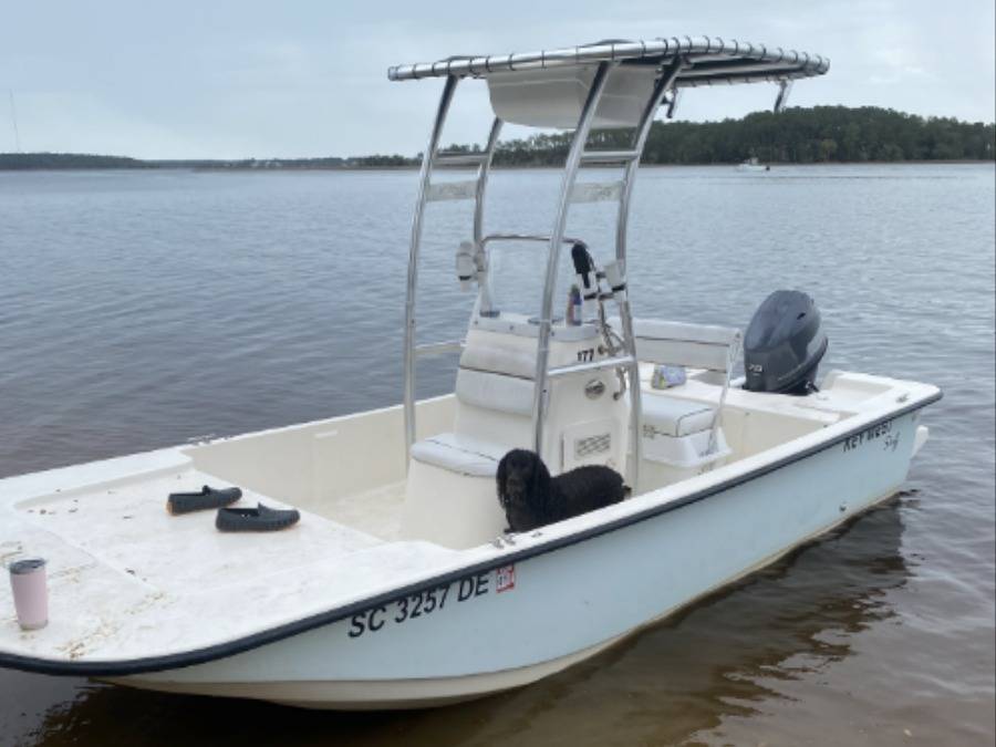 2016 Key West Skiff with a SG300 boat t-top, photo 3 of 4