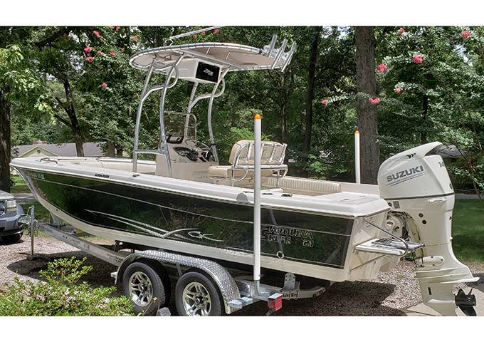2017 Carolina Skiff Ultra 21' with a SG600 boat t-top, photo 3 of 4