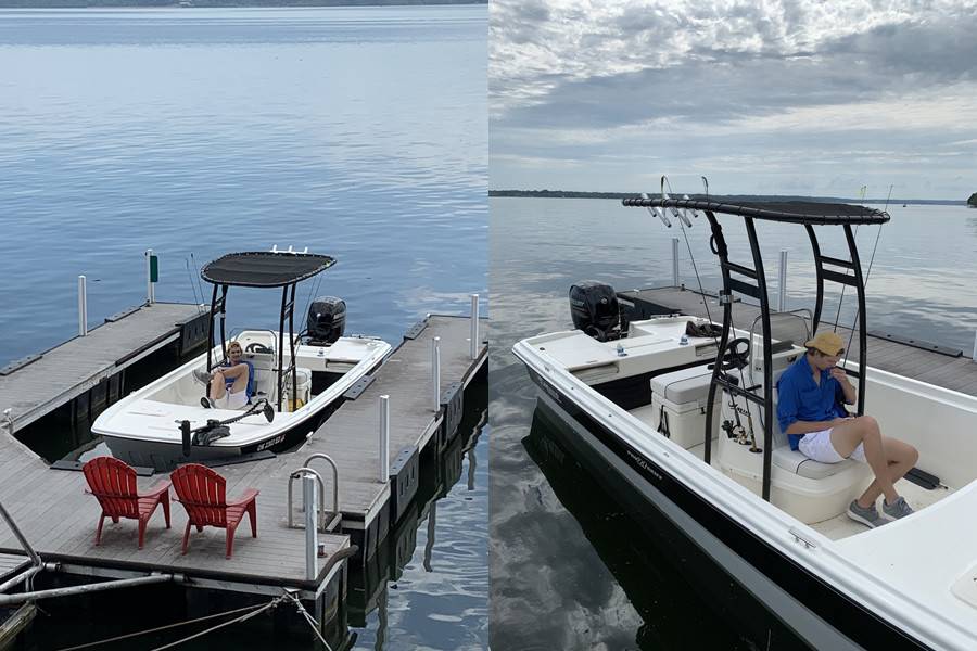 2017 Mako Pro Skiff with a SG300 boat t-top, photo 3 of 3