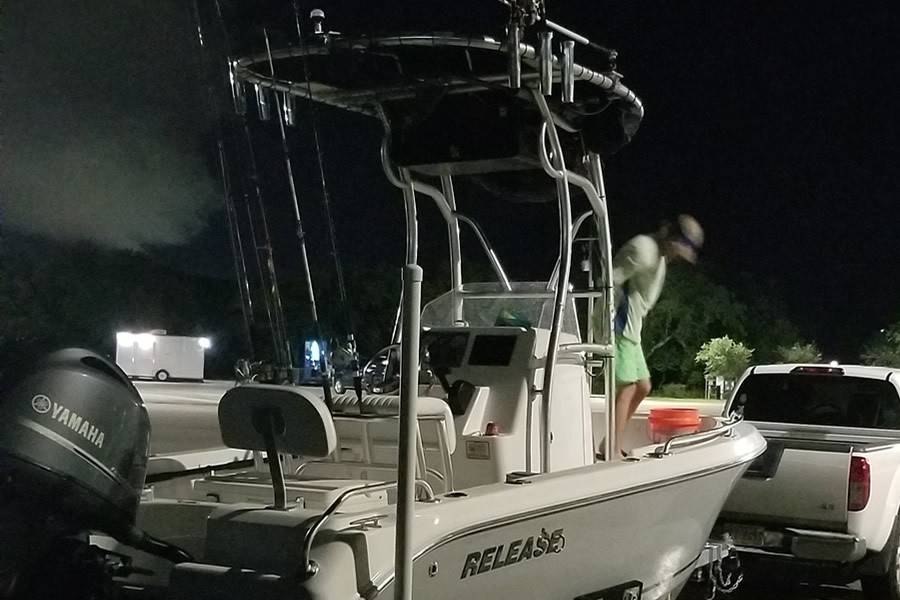 2017 Release 180RX with a SG600 boat t-top