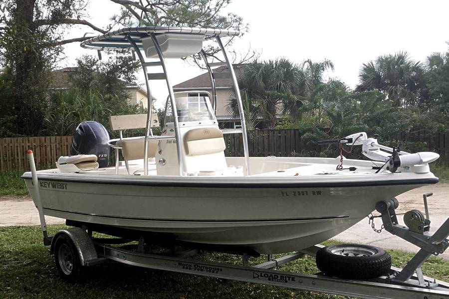 2018 Key West BR 186 with a SG300 boat t-top, photo 1 of 2