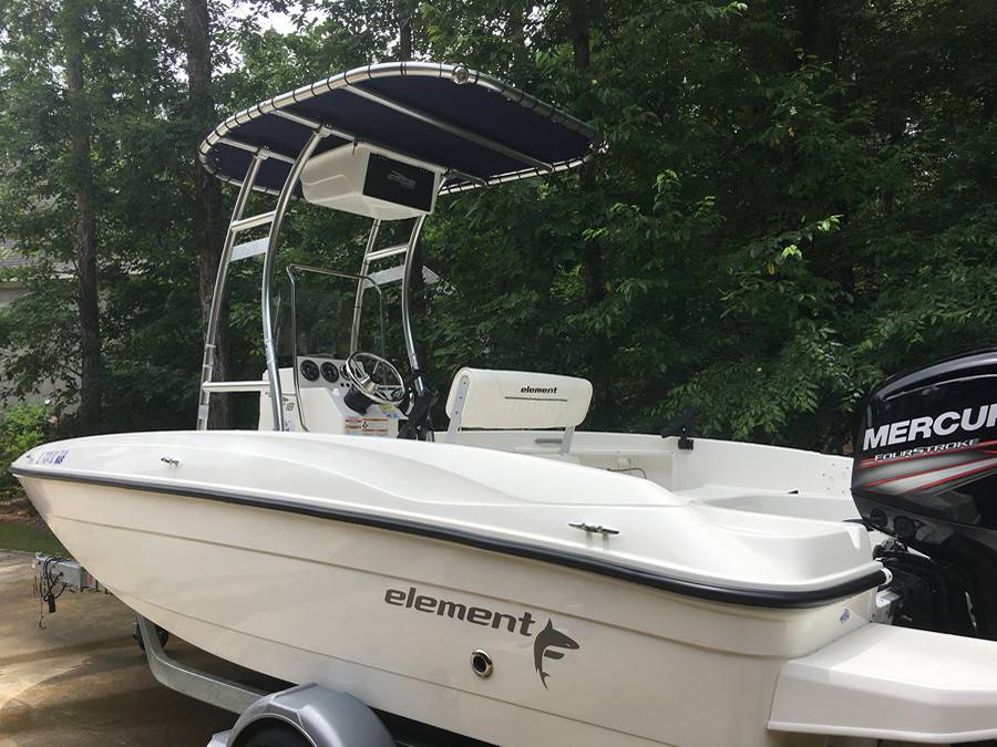 2019 Bayliner Element 18 with a SG300 boat t-top, photo 3 of 3