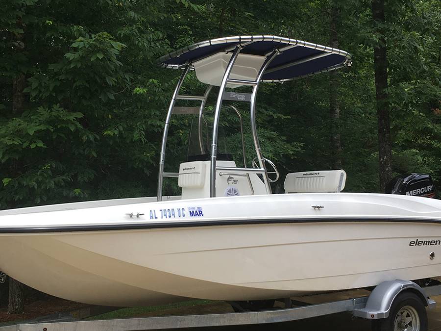 2019 Bayliner Element 18 with a SG300 boat t-top, photo 2 of 3