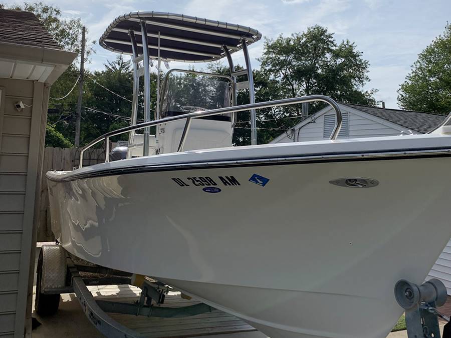 2019 May-Craft 1900 with a SG300 boat t-top, photo 1 of 6