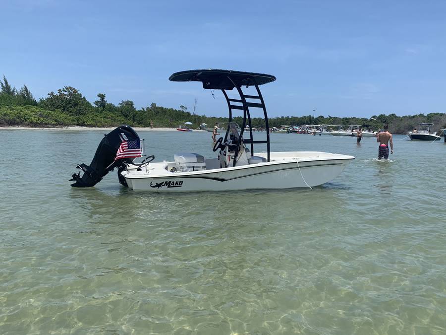 2020 Mako Pro Skiff 15 with a SG300 boat t-top, photo 1 of 2