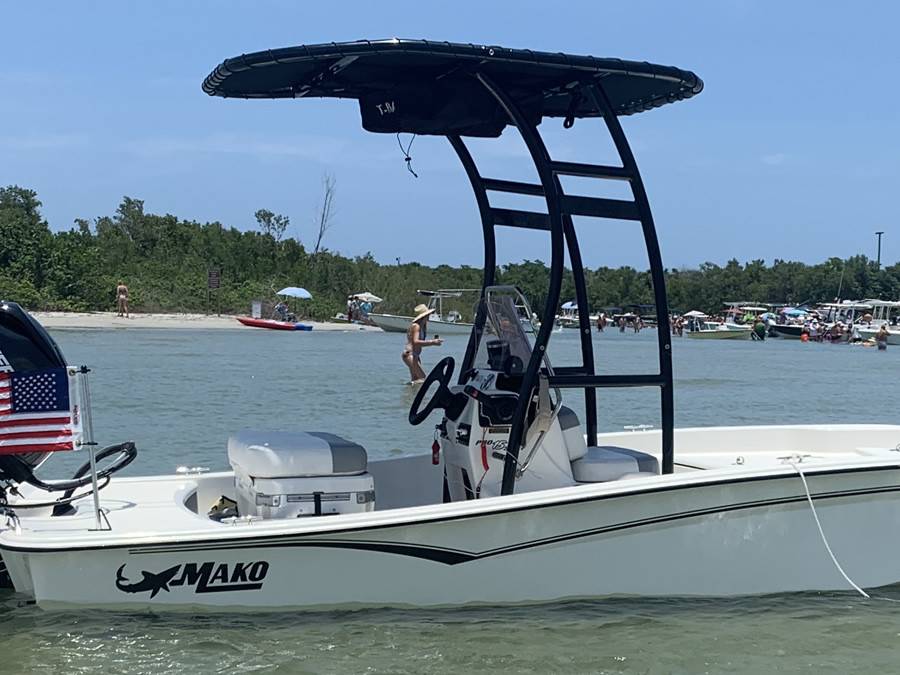 2020 Mako Pro Skiff 15 with a SG300 boat t-top, photo 2 of 2
